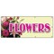 Signmission FLOWERS BANNER SIGN floral flower shop signs florist roses tulips gifts B-96 Flowers - alternate 1